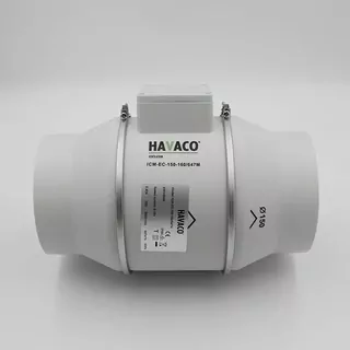 Potrubný ventilátor Havaco ICM-EC-125/561M 125 mm